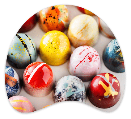 Bonbon assortment, used to illustrate summer heat and shipping
