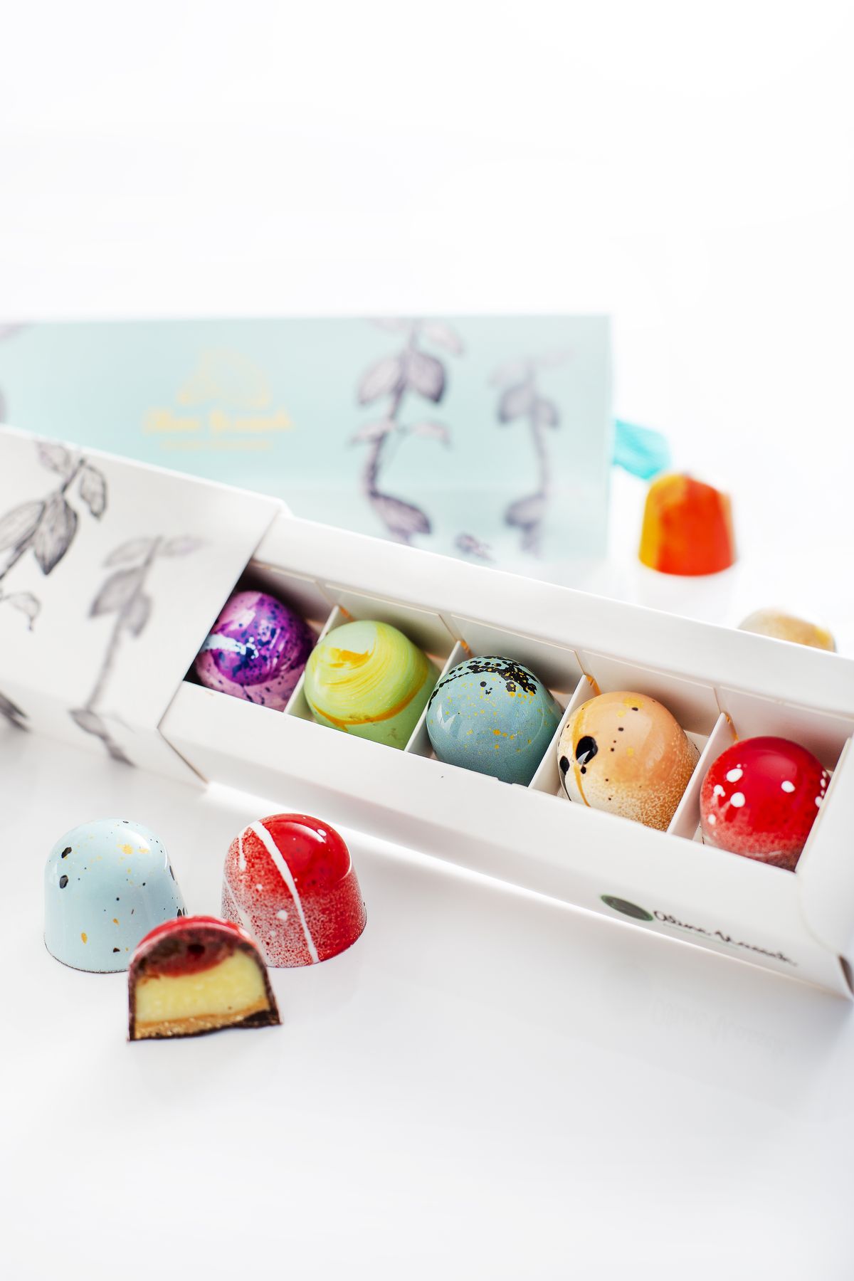 Aline Nasseh artisan bonbons in a hand-painted box